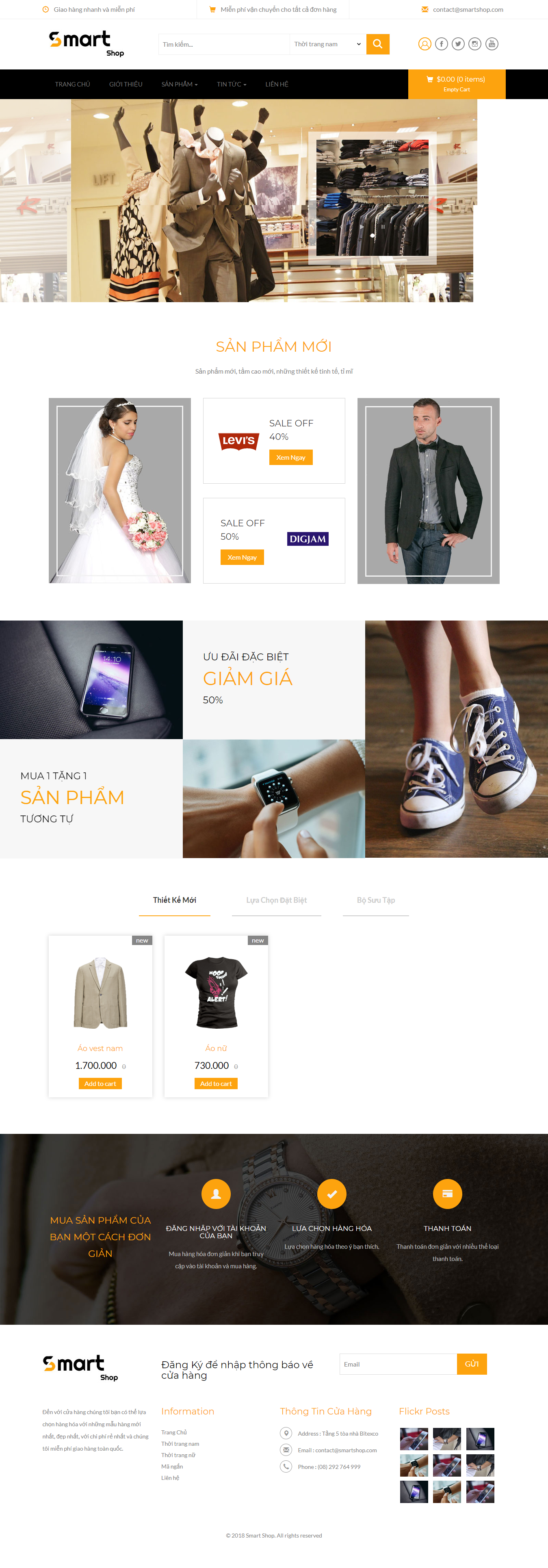 Mẫu giao diện - Smart Shop